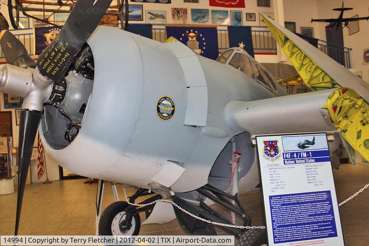 14994, General Motors (Grumman) FM-1 Wildcat C/N Not found 14994, At Valiant Air Command Air Museum, Space Coast Regional  Airport (North East Side), Titusville, Florida