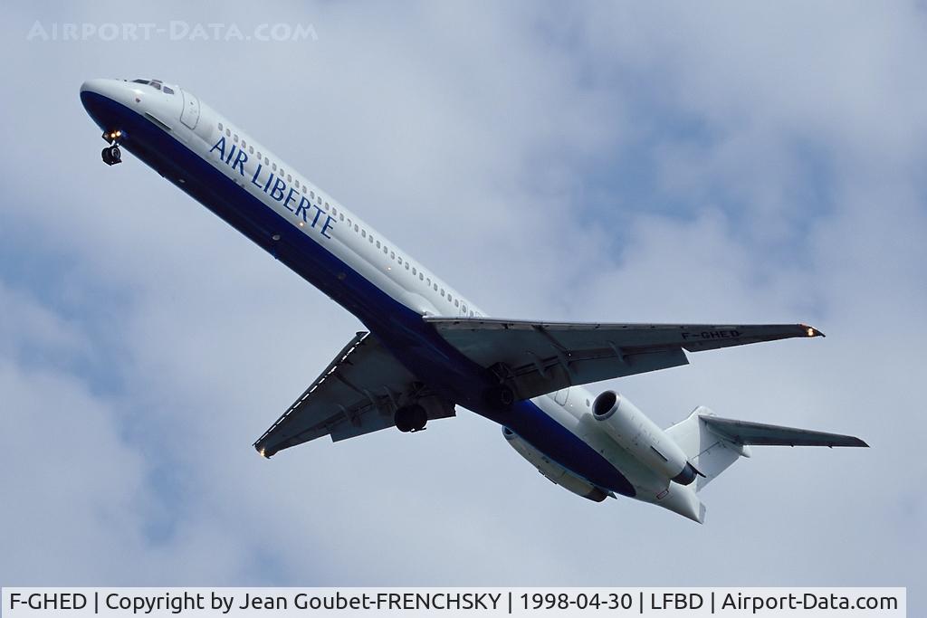 F-GHED, 1987 McDonnell Douglas MD-83 (DC-9-83) C/N 49576, Air Liberté landing 23 from Paris Orly Sud
