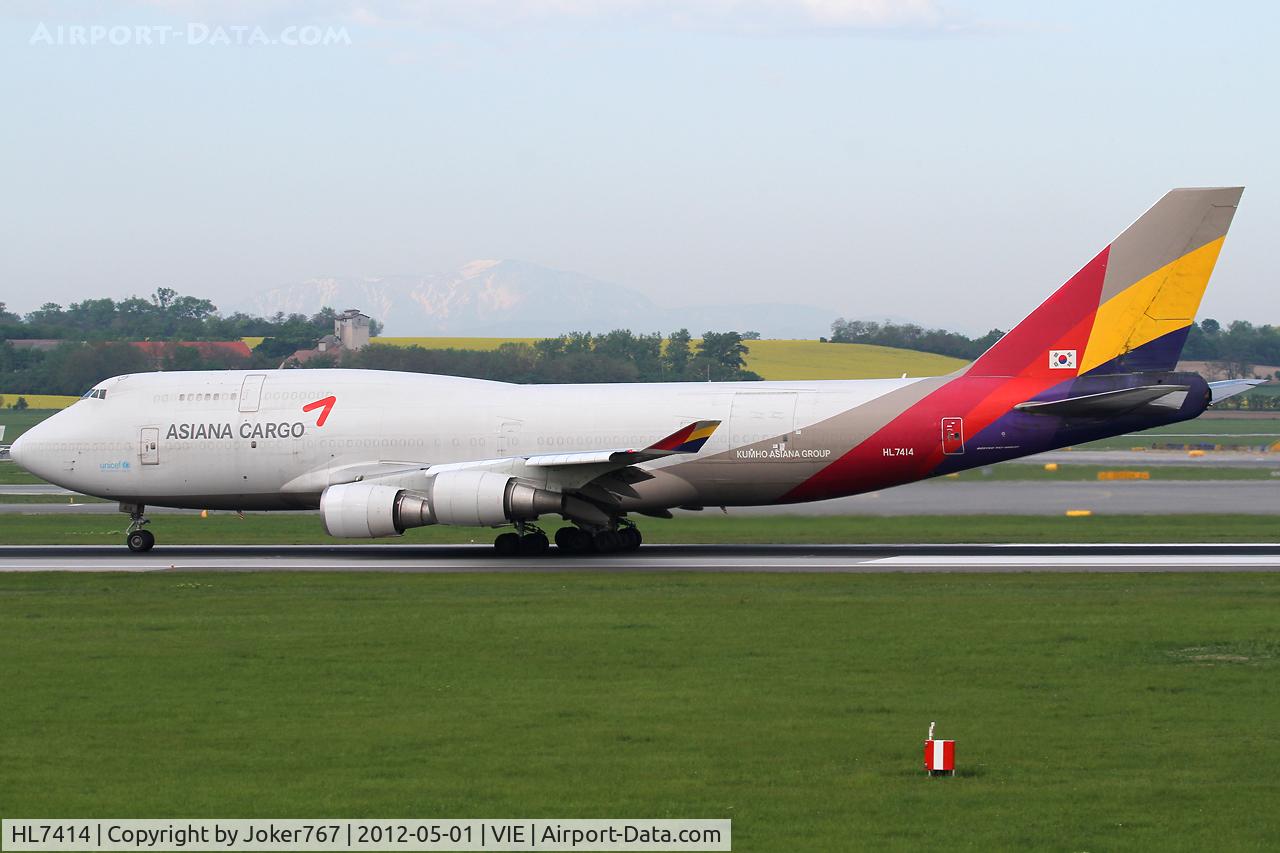 HL7414, 1991 Boeing 747-48EM(BDSF) C/N 25452, Asiana Cargo