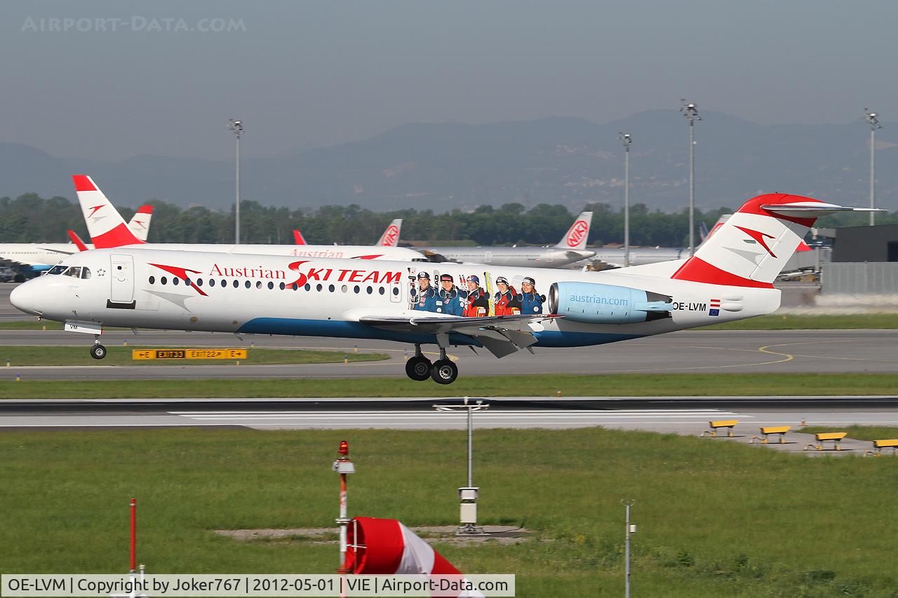 OE-LVM, 1991 Fokker F100 (F-28-0100) C/N 11361, Austrian arrows