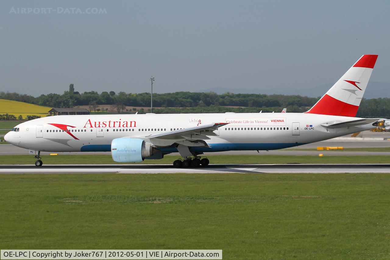 OE-LPC, 2002 Boeing 777-2Z9/ER C/N 29313, Austrian Airlines