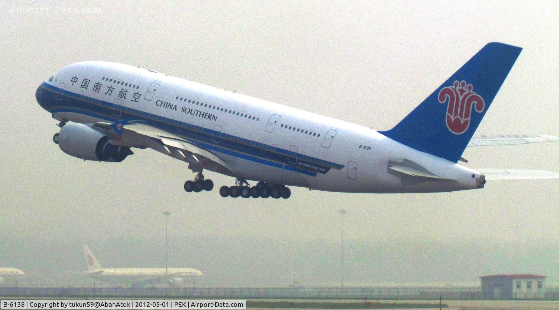B-6138, 2011 Airbus A380-841 C/N 054, China Southern Airlines