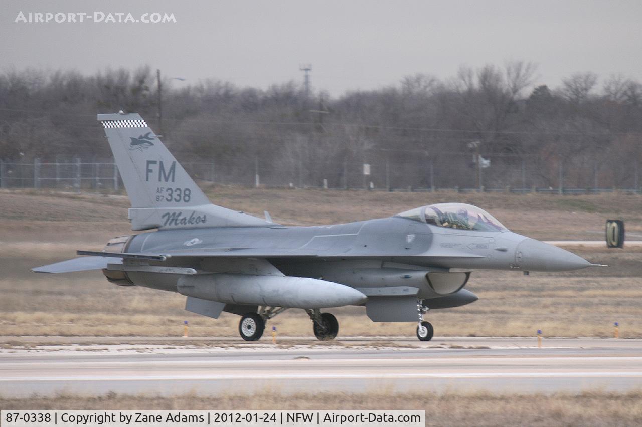 87-0338, 1987 General Dynamics F-16C Fighting Falcon C/N 5C-599, At NASJRB Fort Worth