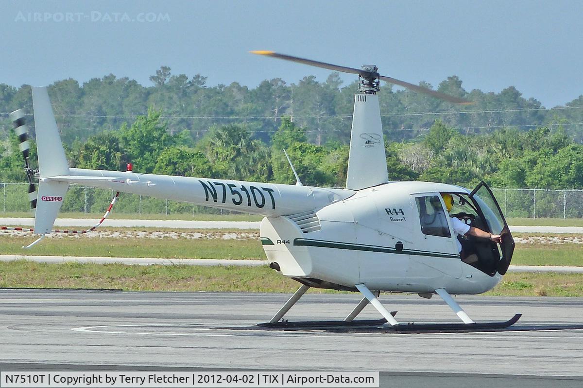 N7510T, 2006 Robinson R44 C/N 1563, At Space Coast Regional Airport , Florda