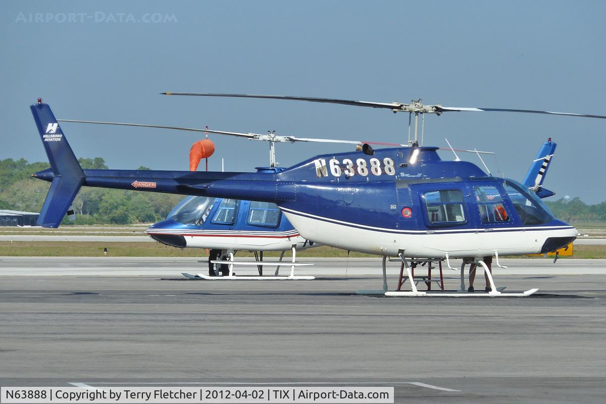 N63888, 1989 Bell 206B-III C/N 3990, At Space Coast Regional Airport , Florida