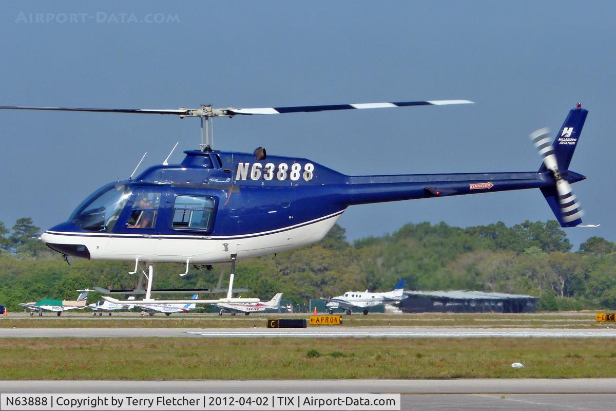 N63888, 1989 Bell 206B-III C/N 3990, At Space Coast Regional Airport , Florida