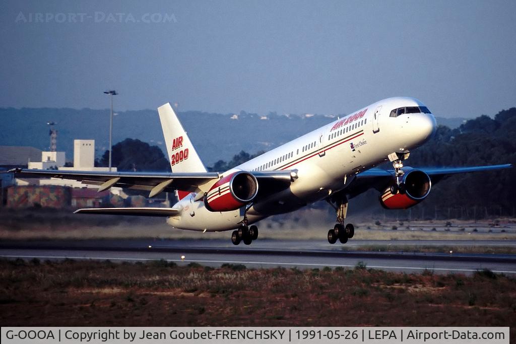 G-OOOA, 1987 Boeing 757-28A C/N 23767, AIR 2000 take off to Newcastle