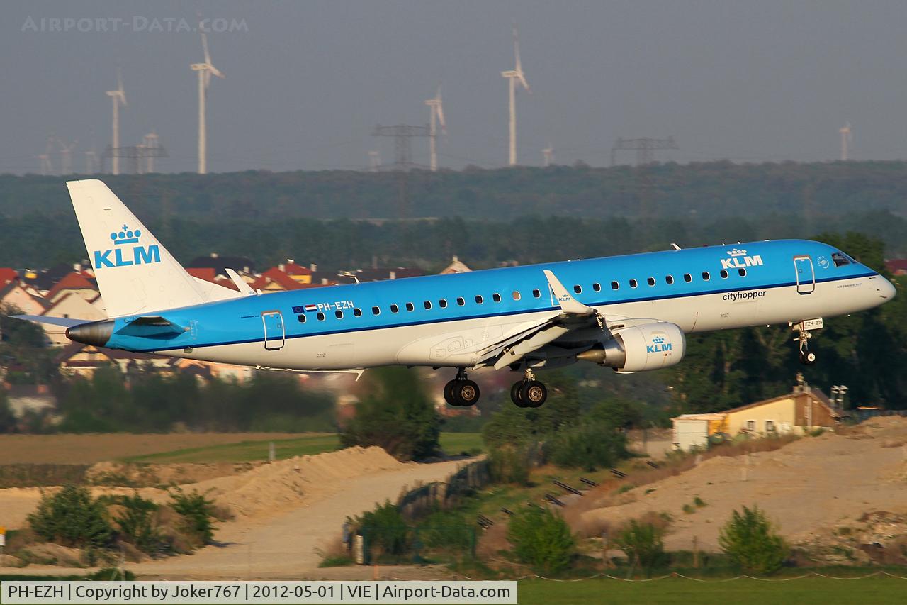 PH-EZH, 2009 Embraer 190LR (ERJ-190-100LR) C/N 19000319, KLM Royal Dutch Airlines