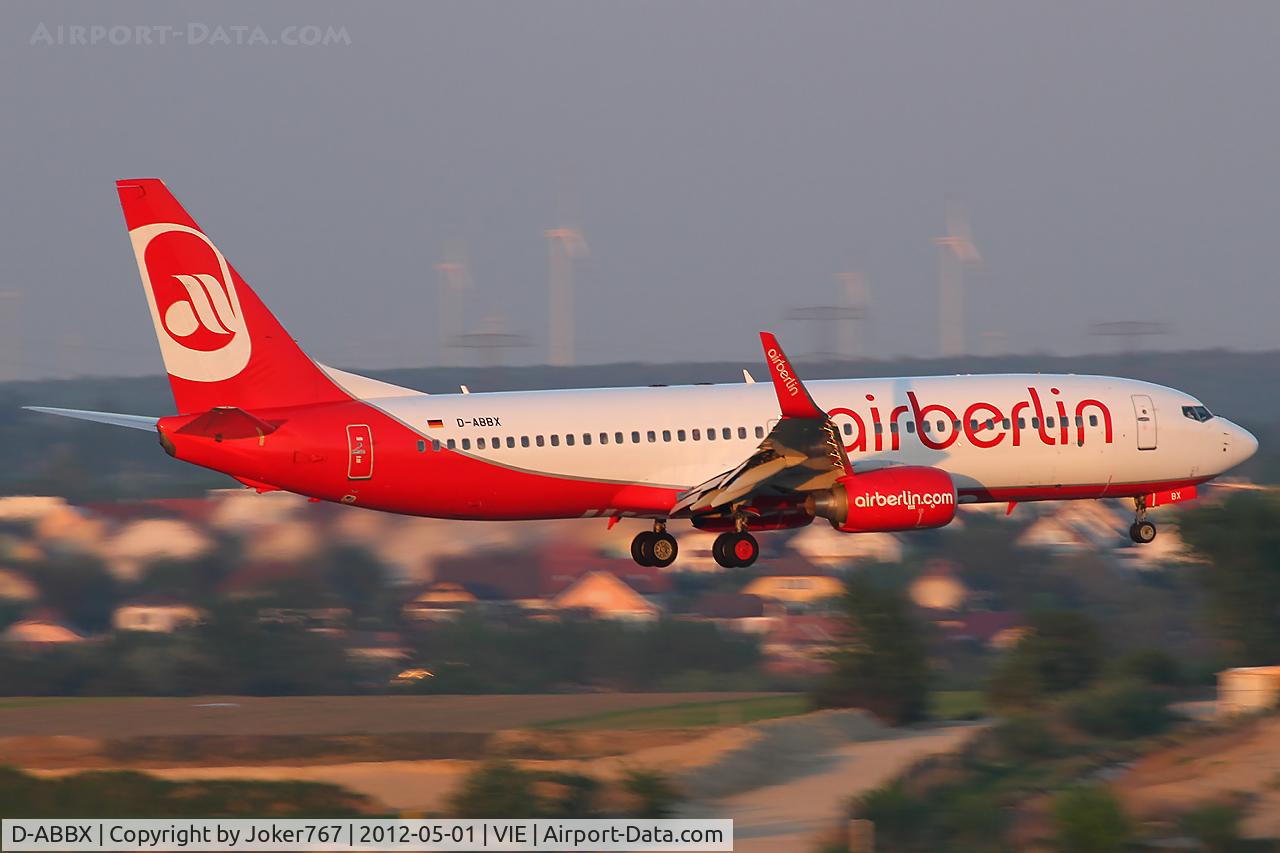 D-ABBX, 2007 Boeing 737-86J C/N 34969, Air Berlin