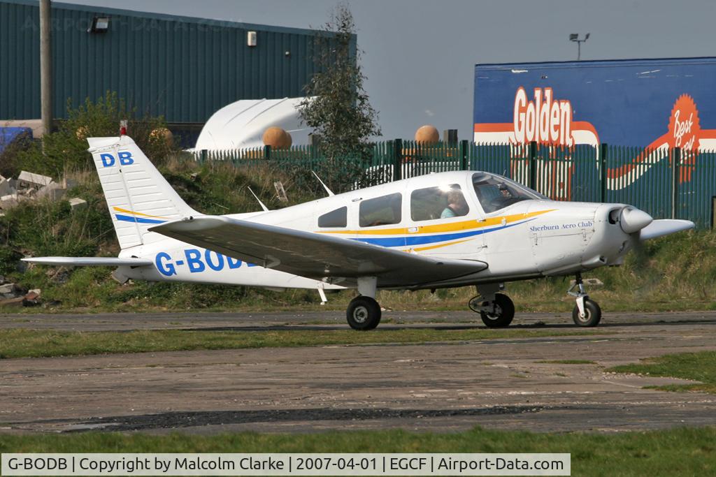 G-BODB, 1988 Piper PA-28-161 Cherokee Warrior II C/N 2816042, Piper PA-28-161, Sandtoft Airfield, April 2007.