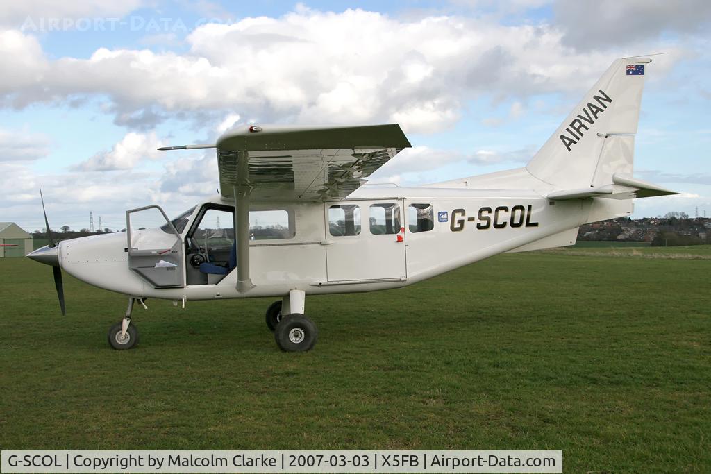 G-SCOL, 2006 Gippsland GA-8 Airvan C/N GA8-05-088, Gippsland GA-8 Airvan, Fishburn Airfield, March 2007.