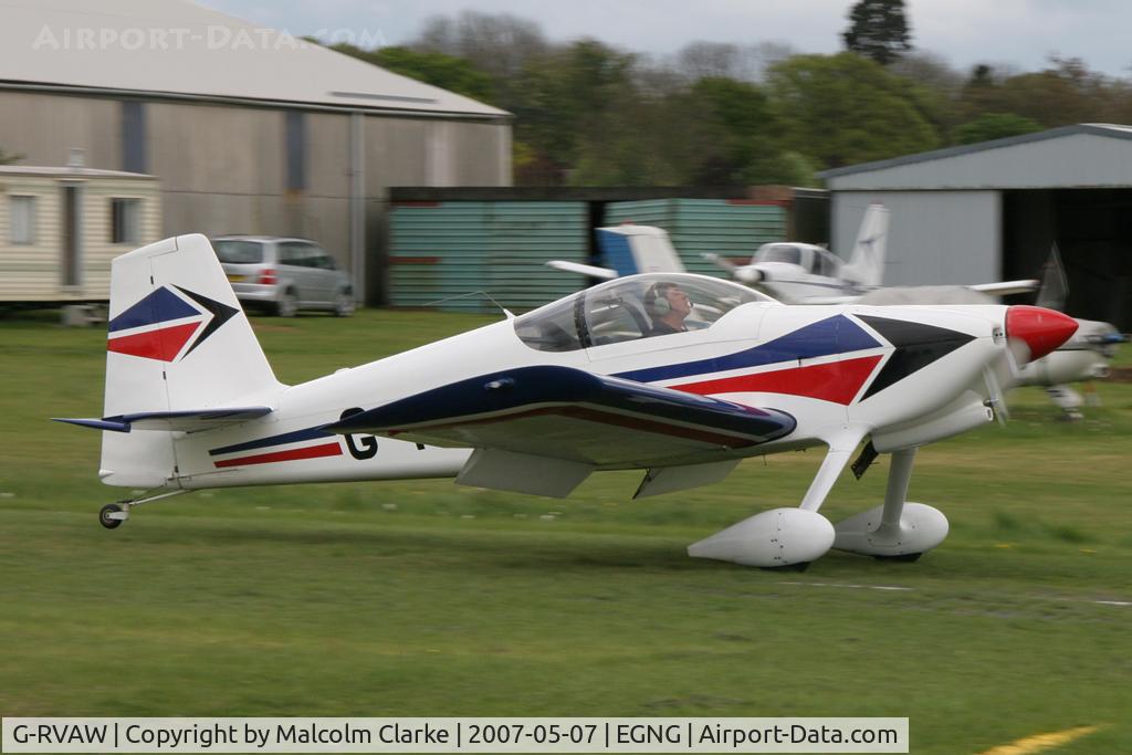 G-RVAW, 2000 Vans RV-6 C/N PFA 181-13234, Vans RV-6, Bagby Airfield, May 2007.