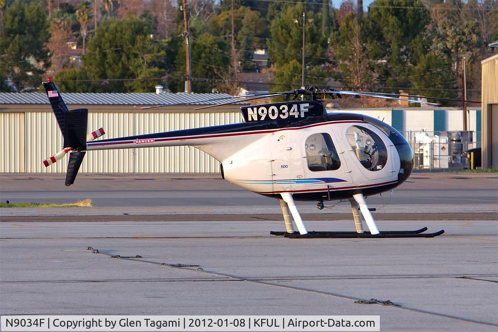 N9034F, 1969 Hughes 369HS C/N 790105S, Visiting FUL.