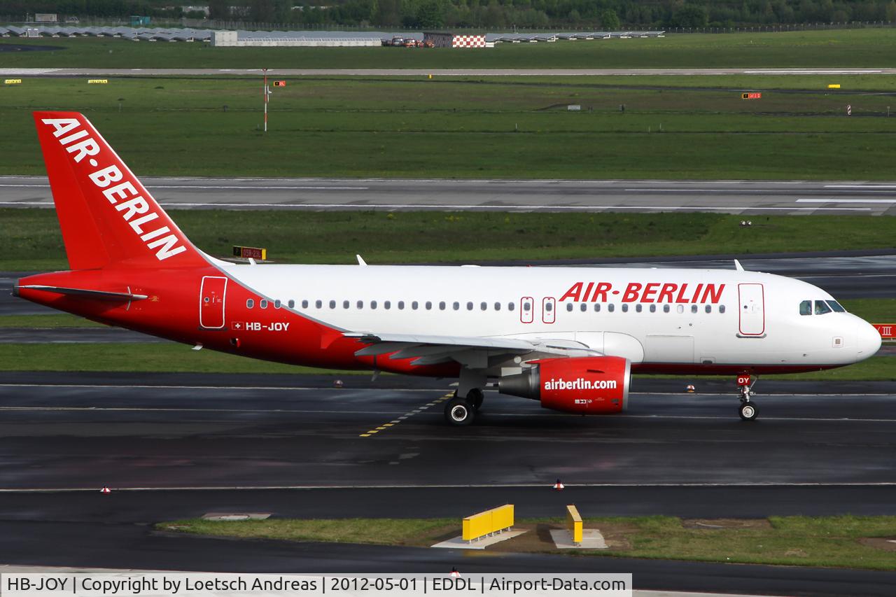 HB-JOY, 2007 Airbus A319-111 C/N 3245, AB8119 Zurich to Dusseldorf