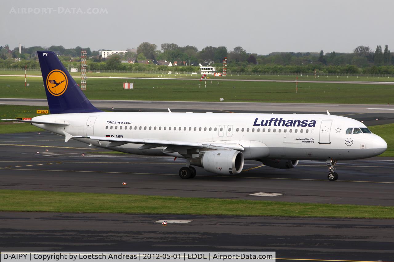D-AIPY, 1991 Airbus A320-211 C/N 161, DLH3332 Dusseldorf to Lissabon (LIS)