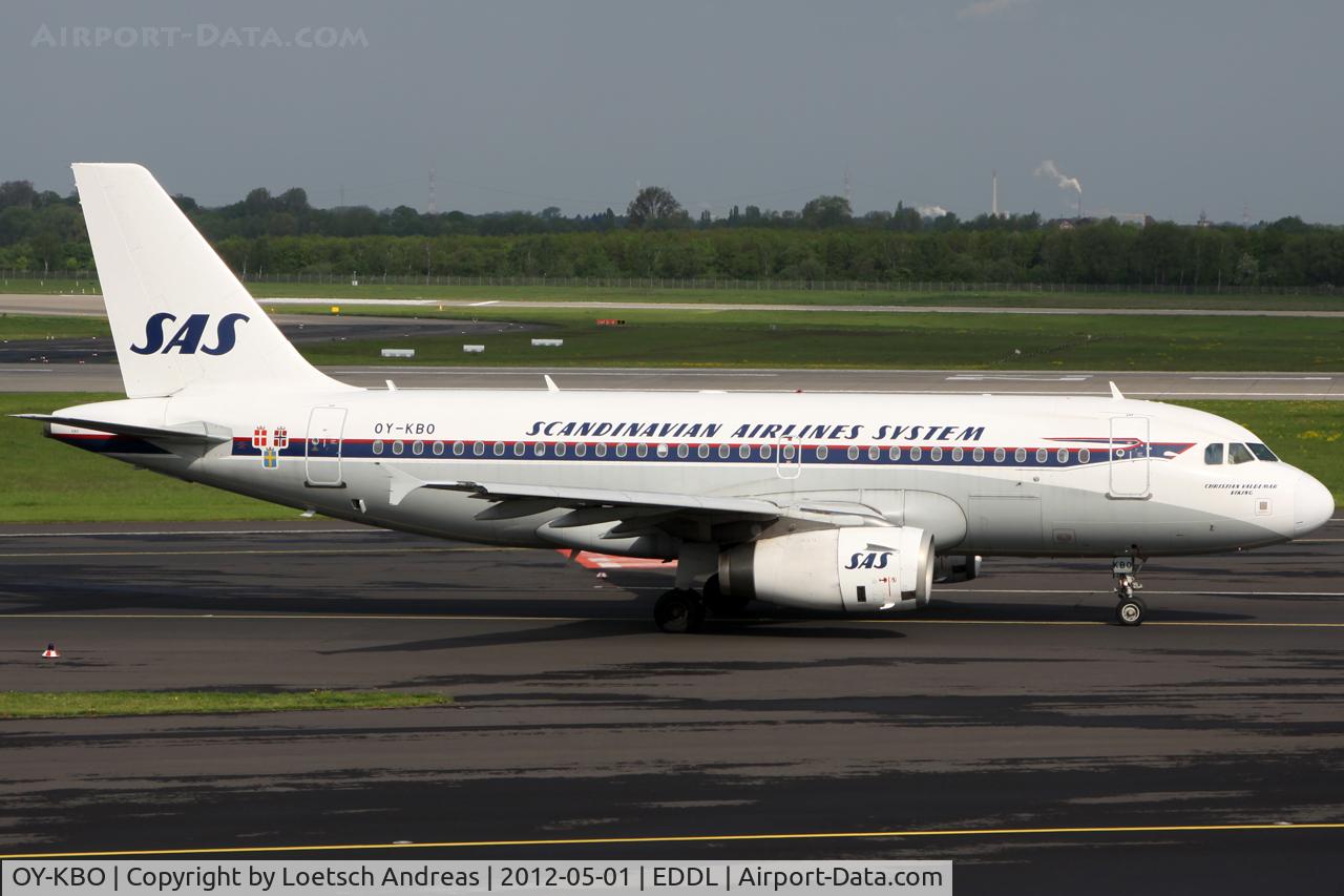 OY-KBO, 2006 Airbus A319-131 C/N 2850, SK1630 Dusseldorf to Copenhagen (CPH)