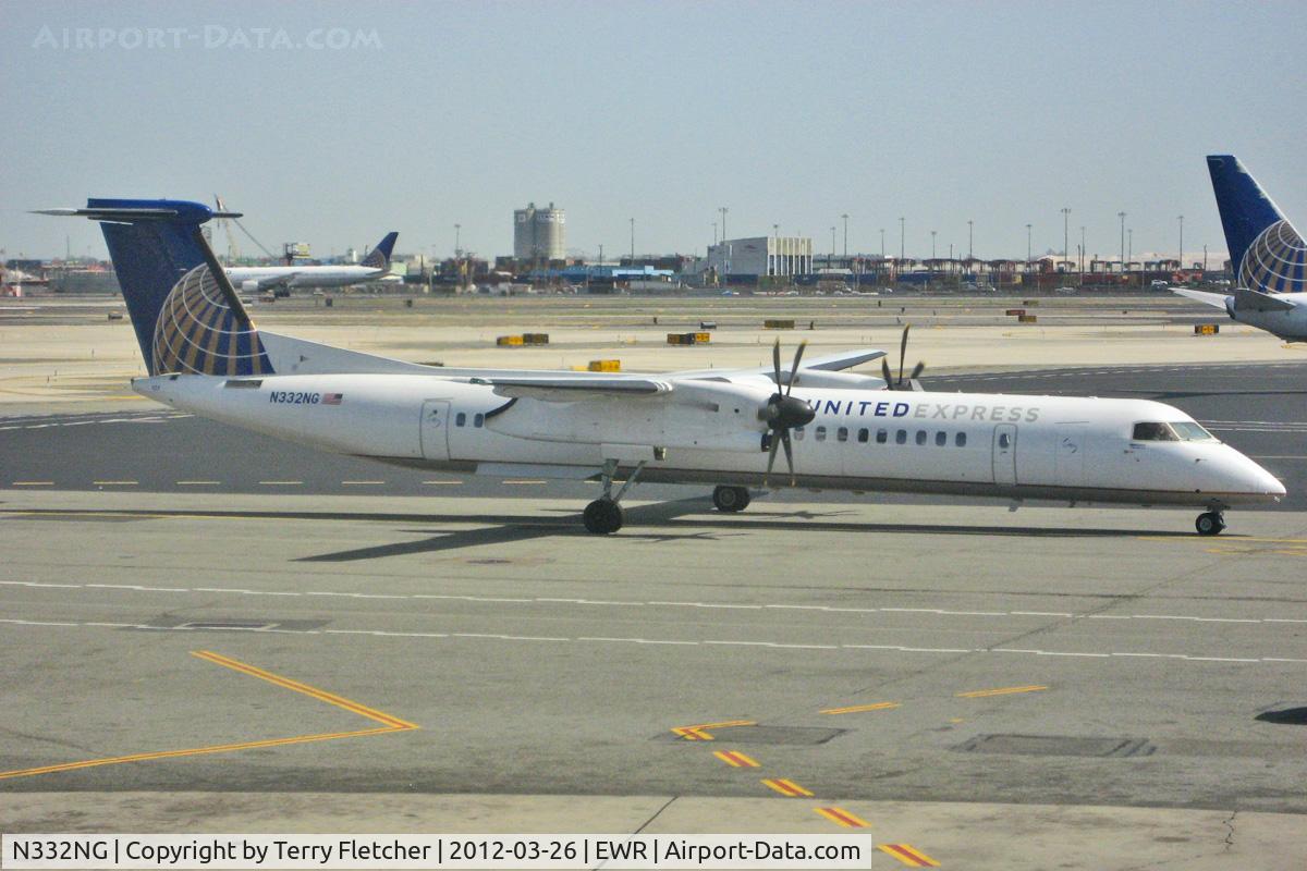 N332NG, 2010 Bombardier DHC-8-402 Dash 8 C/N 4332, At New York Newark
