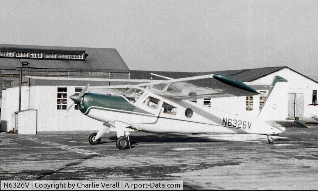 N6326V, 1968 Helio H-250 Courier C/N 2539, exported to Zambia in 1969 as 9J-AAZ damaged beyond repair 5-31-72