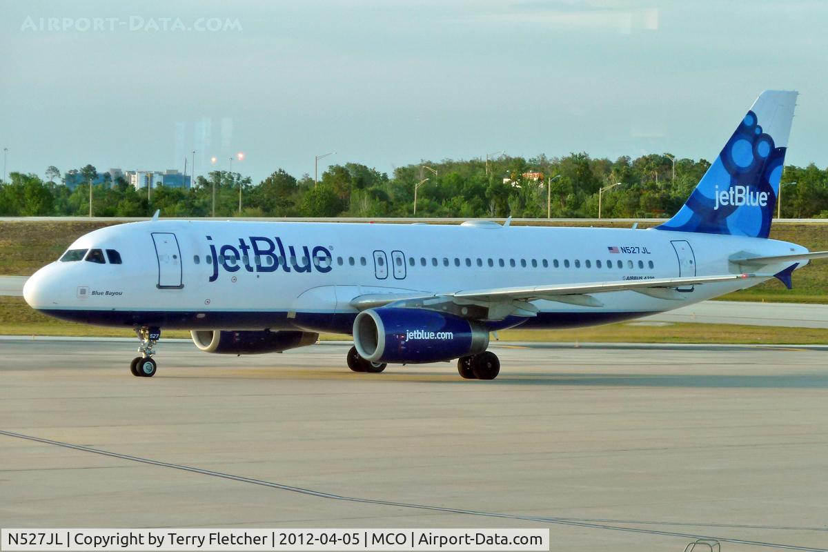 N527JL, 2001 Airbus A320-232 C/N 1557, At Orlando International , Florida