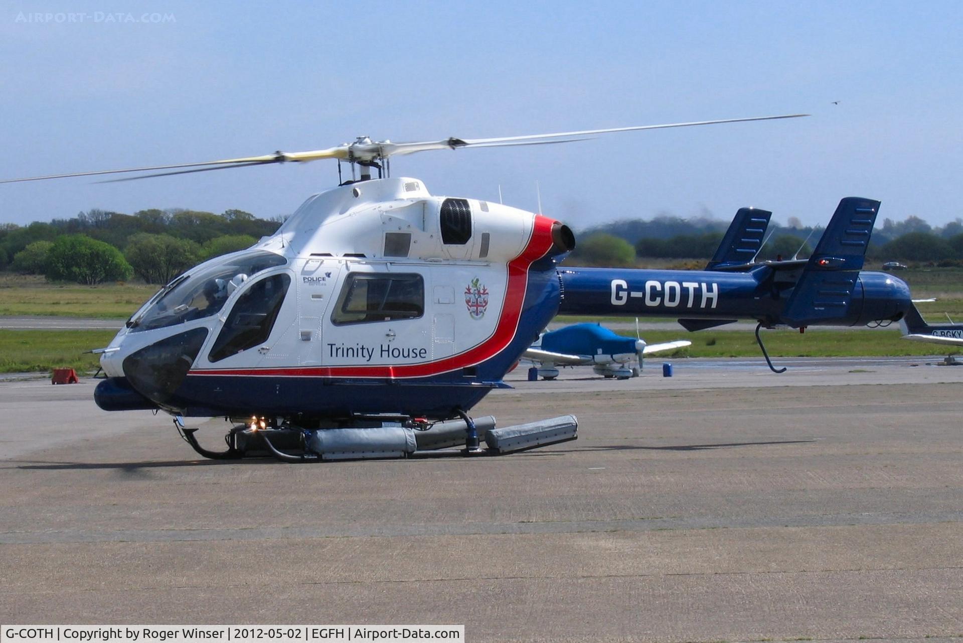 G-COTH, 2001 MD Helicopters MD-900 Explorer C/N 900-00085, Brief visit by the Trinity House Explorer helicopter.