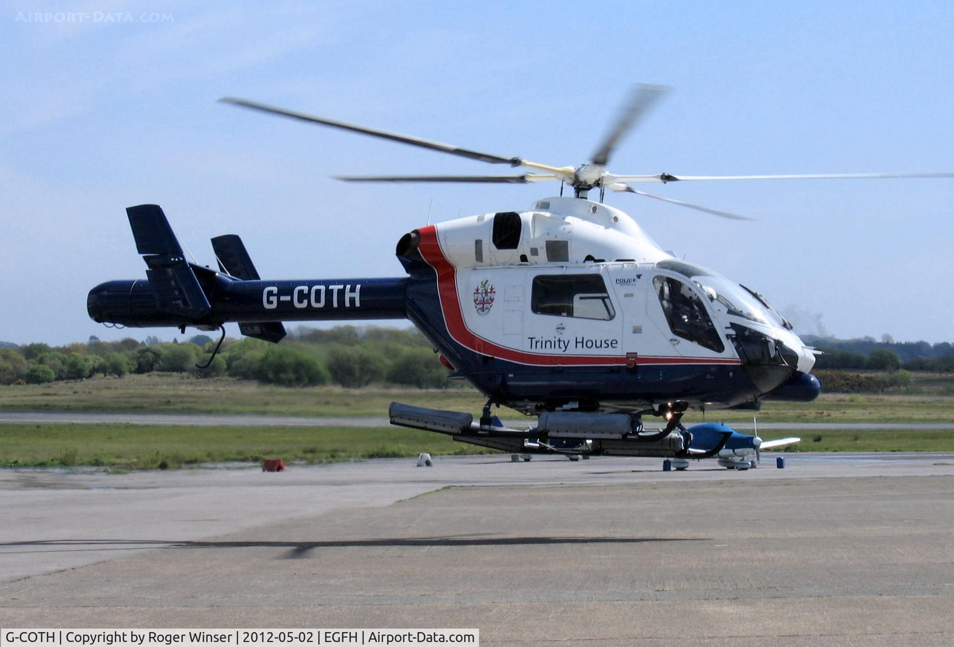 G-COTH, 2001 MD Helicopters MD-900 Explorer C/N 900-00085, Brief visit by the Trinity House Explorer helicopter.