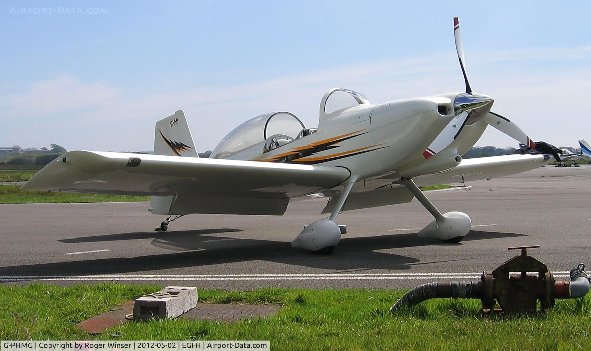 G-PHMG, 2007 Vans RV-8 C/N PFA 303-13639, Vans RV-8. Re-registered G-EGRV on 15 May 2012.