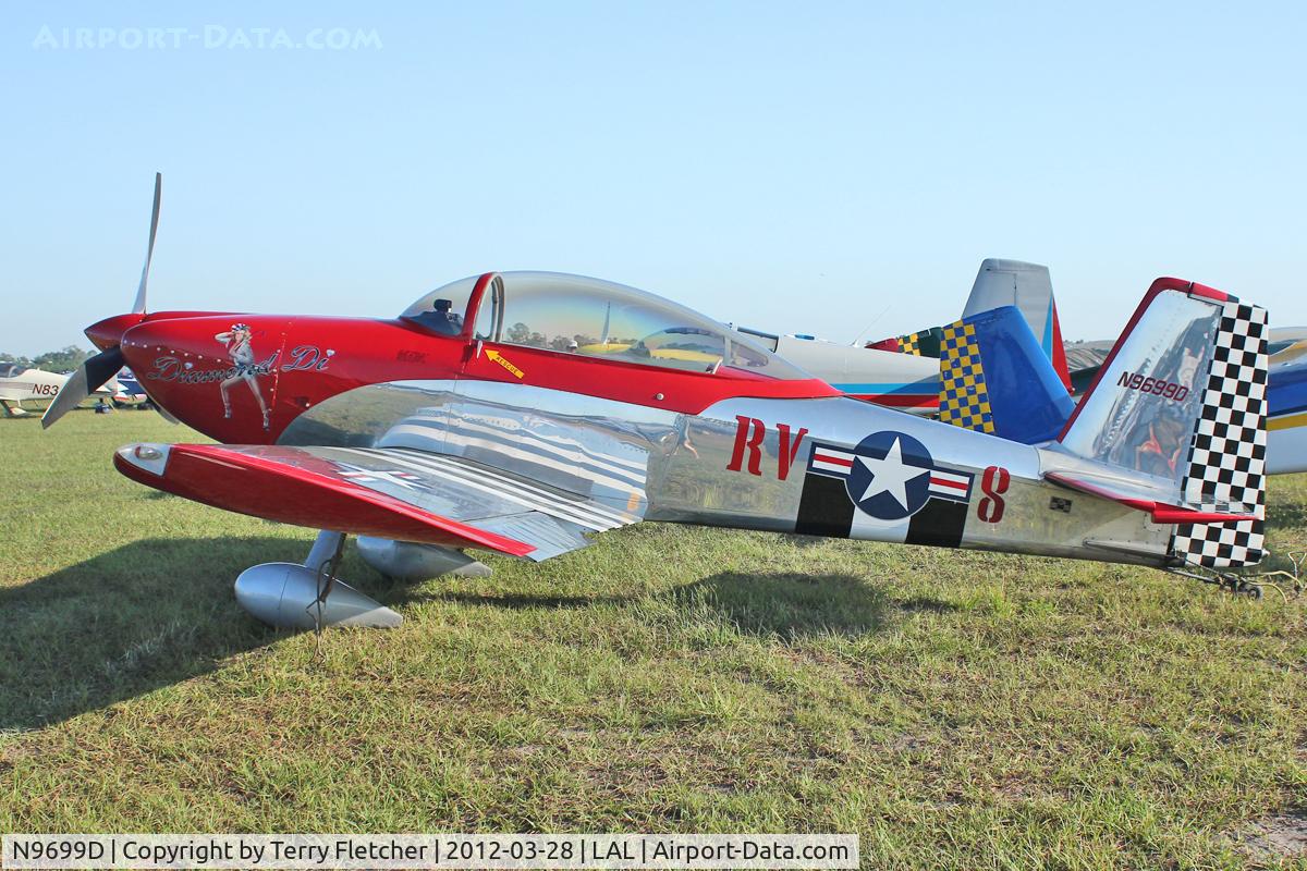 N9699D, 2003 Vans RV-8 C/N 80805, At 2012 Sun N Fun , Lakeland , Florida