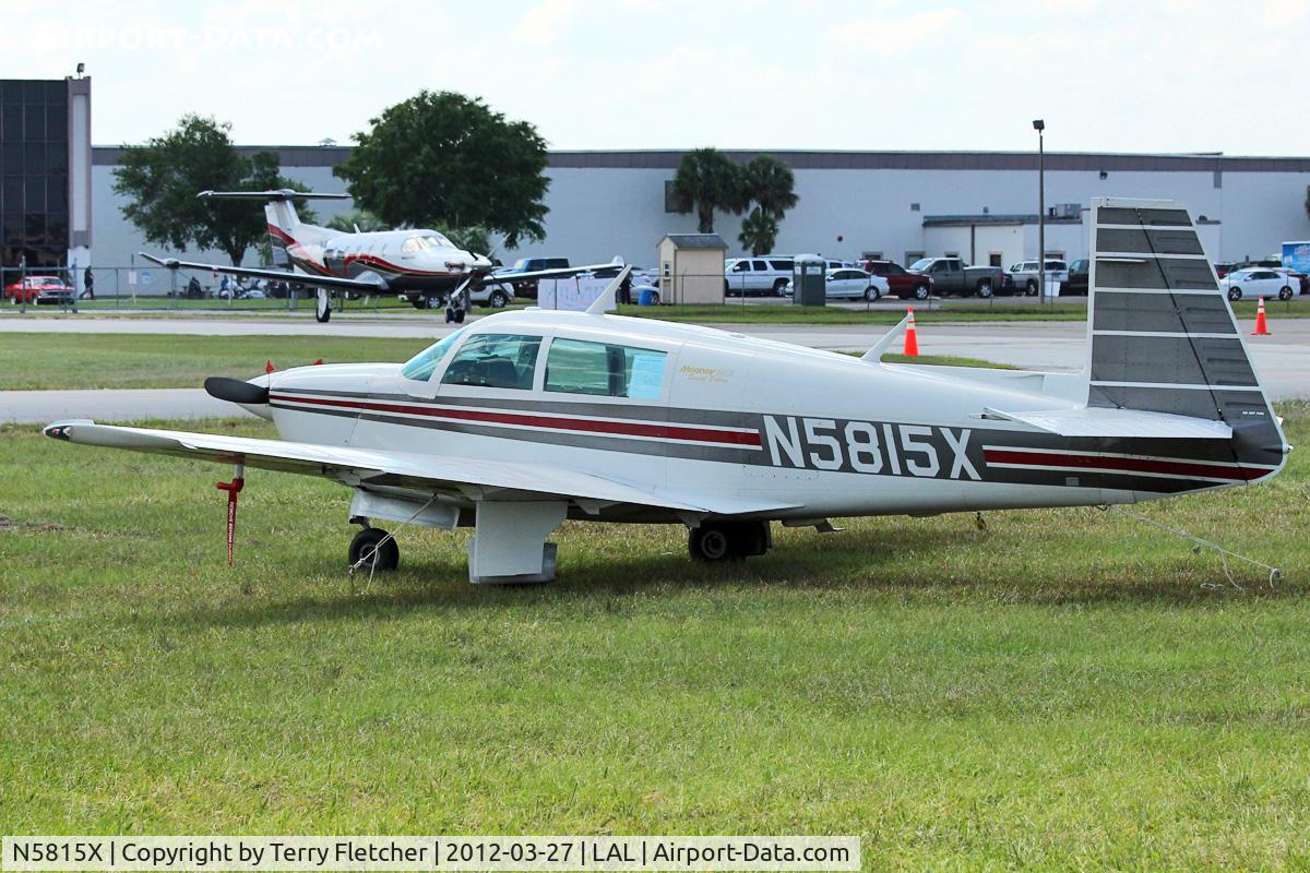 N5815X, 1986 Mooney M20J 201 C/N 24-1578, At 2012 Sun N Fun , Lakeland , Florida