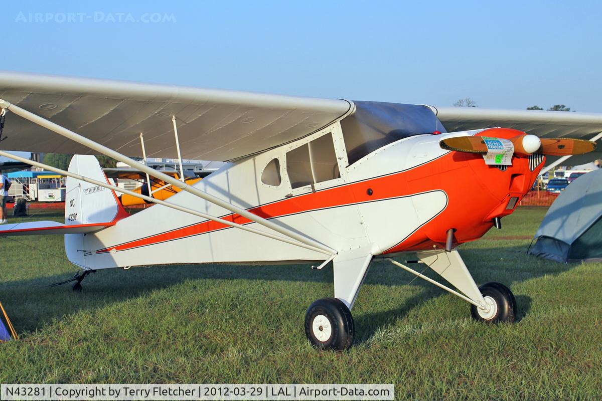 N43281, 1946 Taylorcraft BC12-D C/N 6940, At 2012 Sun N Fun , Lakeland , Florida