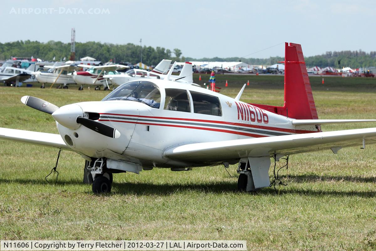 N11606, 1982 Mooney M20J 201 C/N 24-1276, At 2012 Sun N Fun , Lakeland , Florida