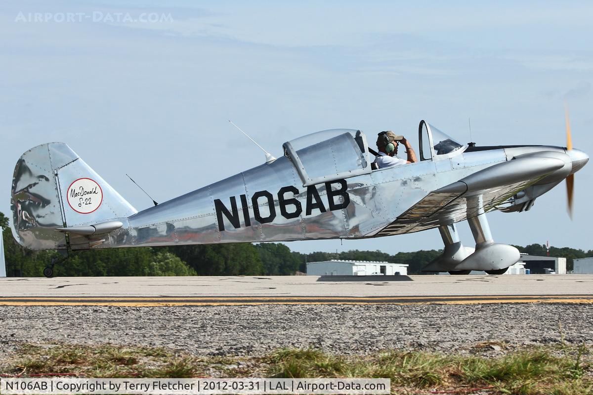 N106AB, 1972 MacDonald S-20 C/N 1, At 2012 Sun N Fun , Lakeland , Florida