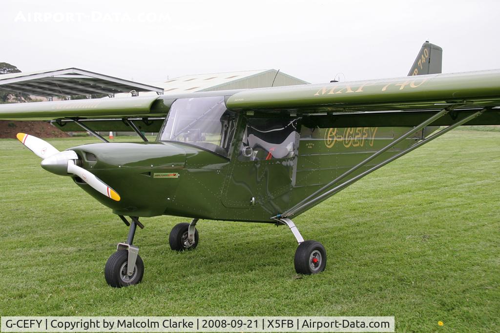 G-CEFY, 2006 ICP MXP-740 Savannah Jabiru(5) C/N BMAA/HB/453, Savannah Jabiru 4, Fishburn Airfield, September 2008.