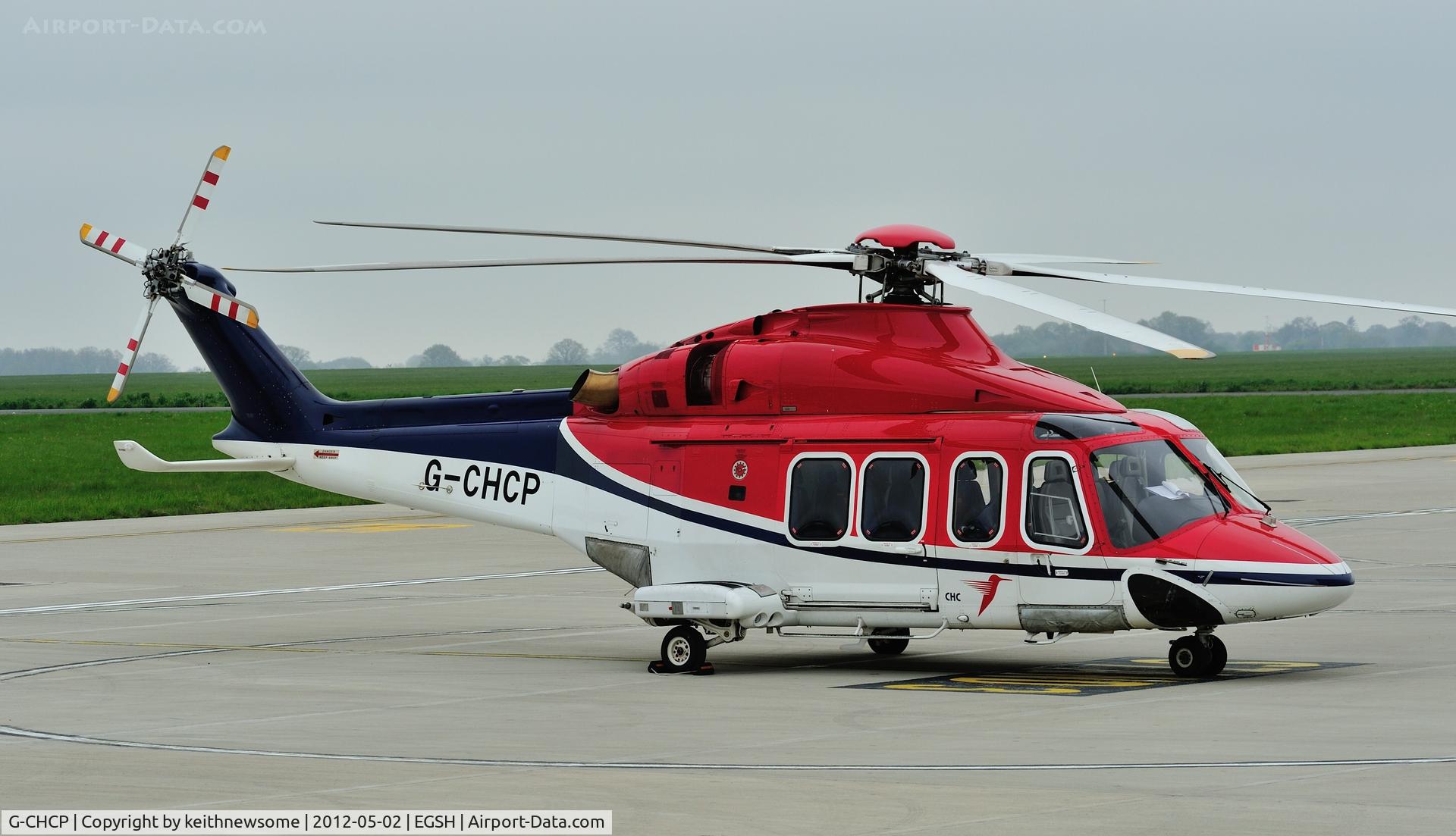 G-CHCP, 2006 Agusta AW-139 C/N 31046, Parked on ramp following weather related diversion last night.
