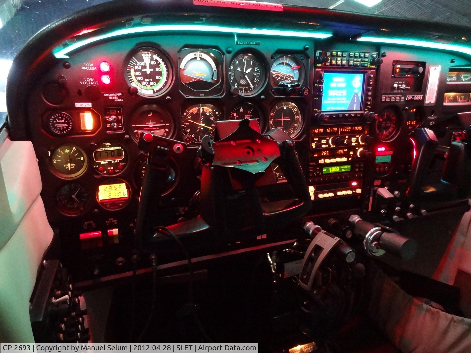 CP-2693, Cessna TU206G Turbo Stationair Turbo Stationair C/N U20606921, Panel interior