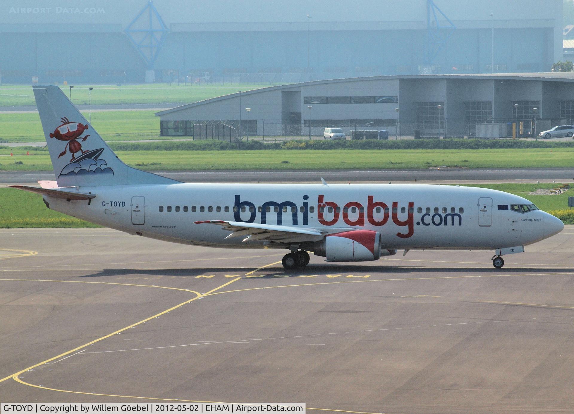 G-TOYD, 1994 Boeing 737-3Q8 C/N 26307, Taxi to the runway of Amsterdam Airport