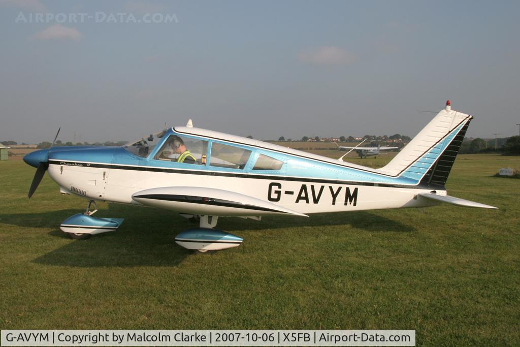 G-AVYM, 1968 Piper PA-28-180 Cherokee C/N 28-4638, Piper PA-28-180 Cherokee, Fishburn Airfield October 2007.