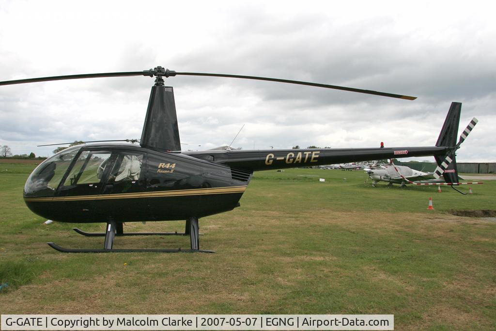 G-GATE, 2004 Robinson R44 Raven II C/N 10448, Robinson R44 II, Bagby Airfield, May 2007.