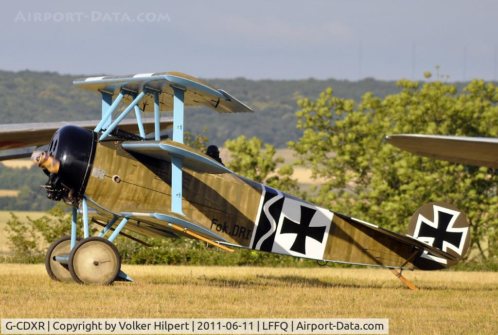 G-CDXR, 2006 Fokker Dr.1 Triplane Replica C/N PFA 238-14043, Fokker DR.1
