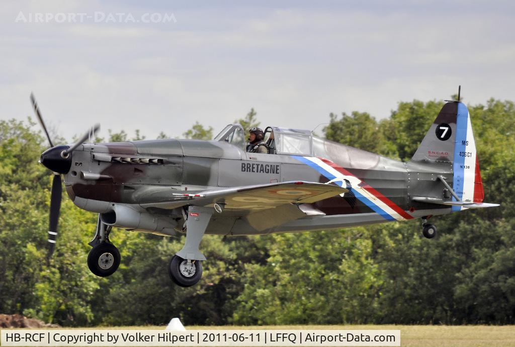 HB-RCF, 1942 Morane-Saulnier D-3801 (MS-412) C/N 194, at la Ferté-Alais