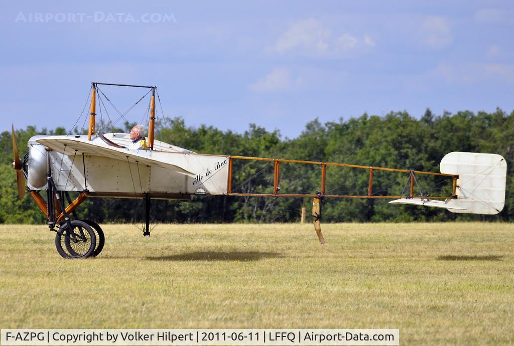F-AZPG, Bleriot XI-2 Replica C/N SA-29, at La Ferté-Alais