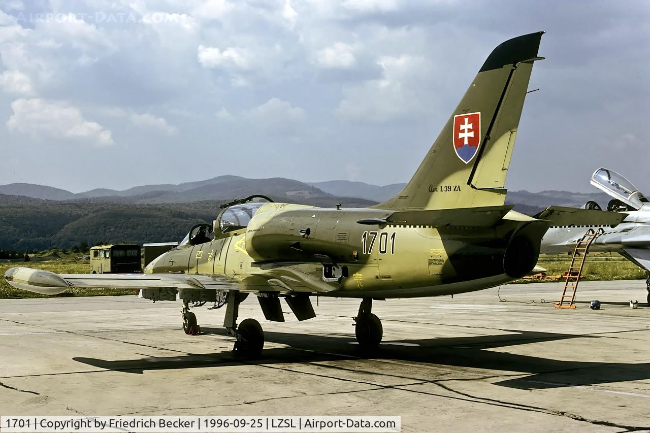1701, Aero L-39ZAM Albatros C/N 031701, flightline at Sliac AB