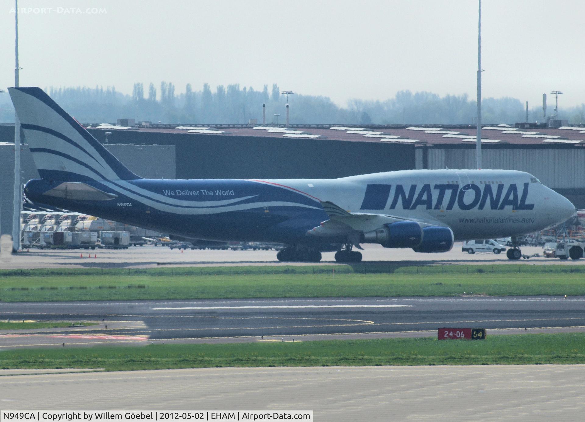 N949CA, 1993 Boeing 747-428 C/N 25630, After loading the Cargo taxi to the runway of Amsterdam Airport