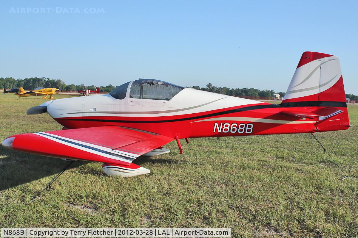 N868B, 2007 Vans RV-7A C/N 71067, At 2012 Sun N Fun at Lakeland , Florida