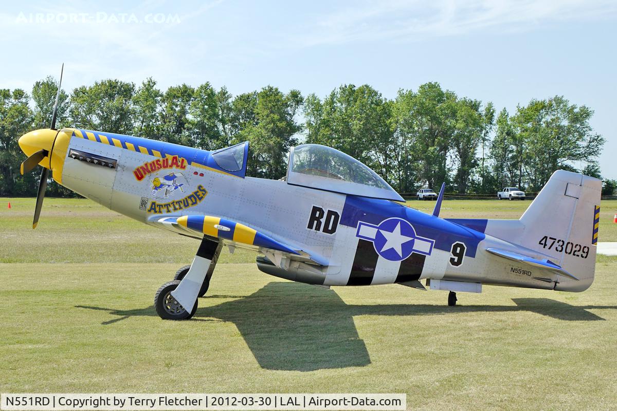N551RD, Titan T-51 Mustang C/N M07SV6S0HK0130, At 2012 Sun N Fun at Lakeland , Florida
