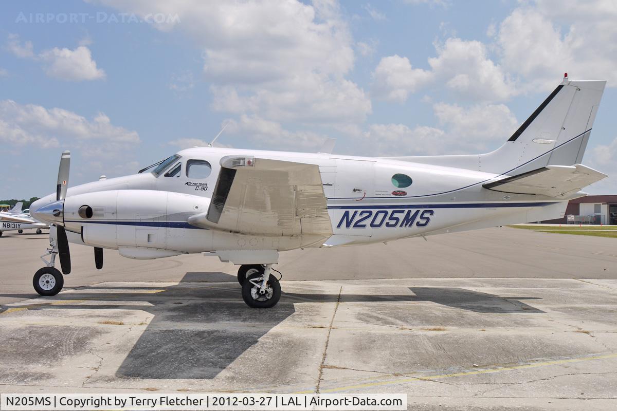N205MS, 1981 Beech C90 King Air C/N LJ-948, At 2012 Sun N Fun at Lakeland , Florida