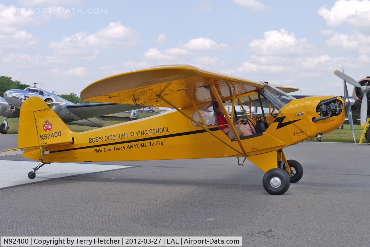 N92400, 1946 Piper J3C-65 Cub Cub C/N 16862, At 2012 Sun N Fun