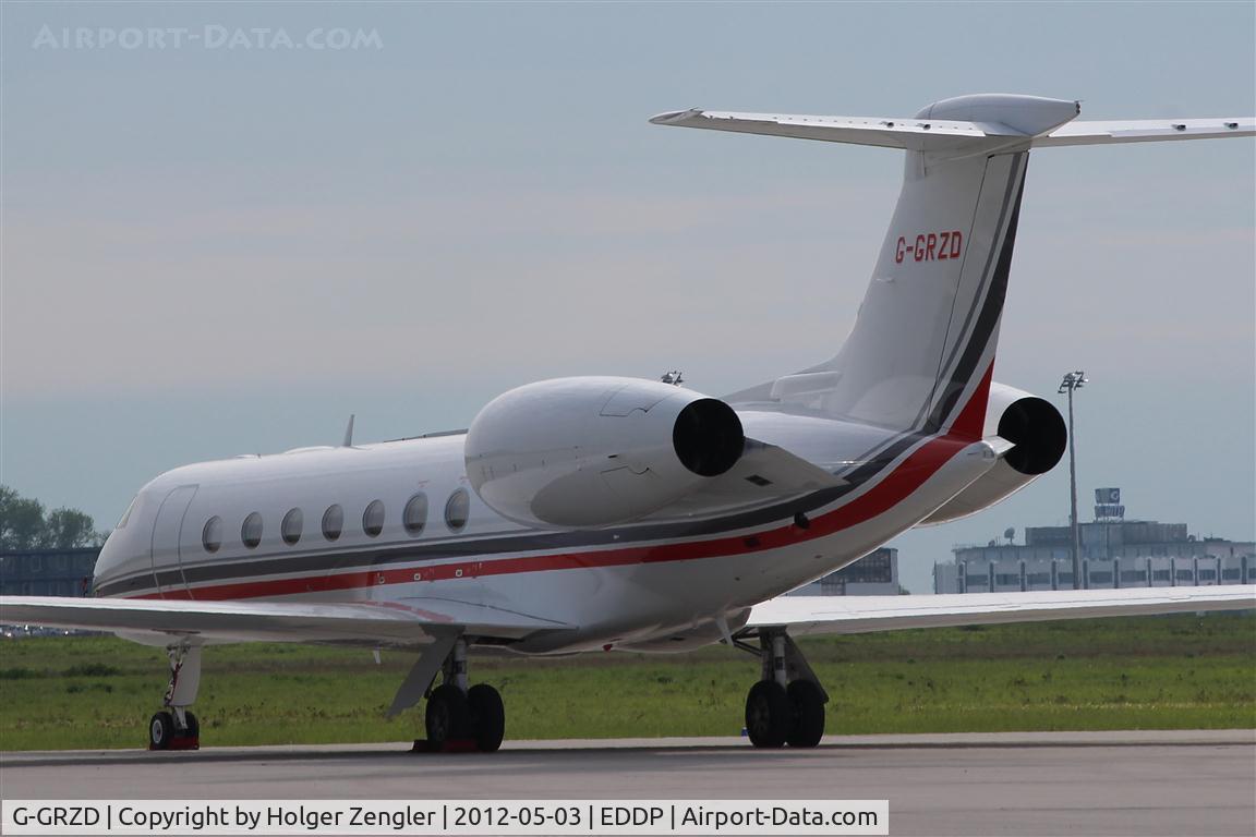 G-GRZD, 2010 Gulfstream Aerospace GV-SP (G550) C/N 5315, Visitor on Leipzig GAT...