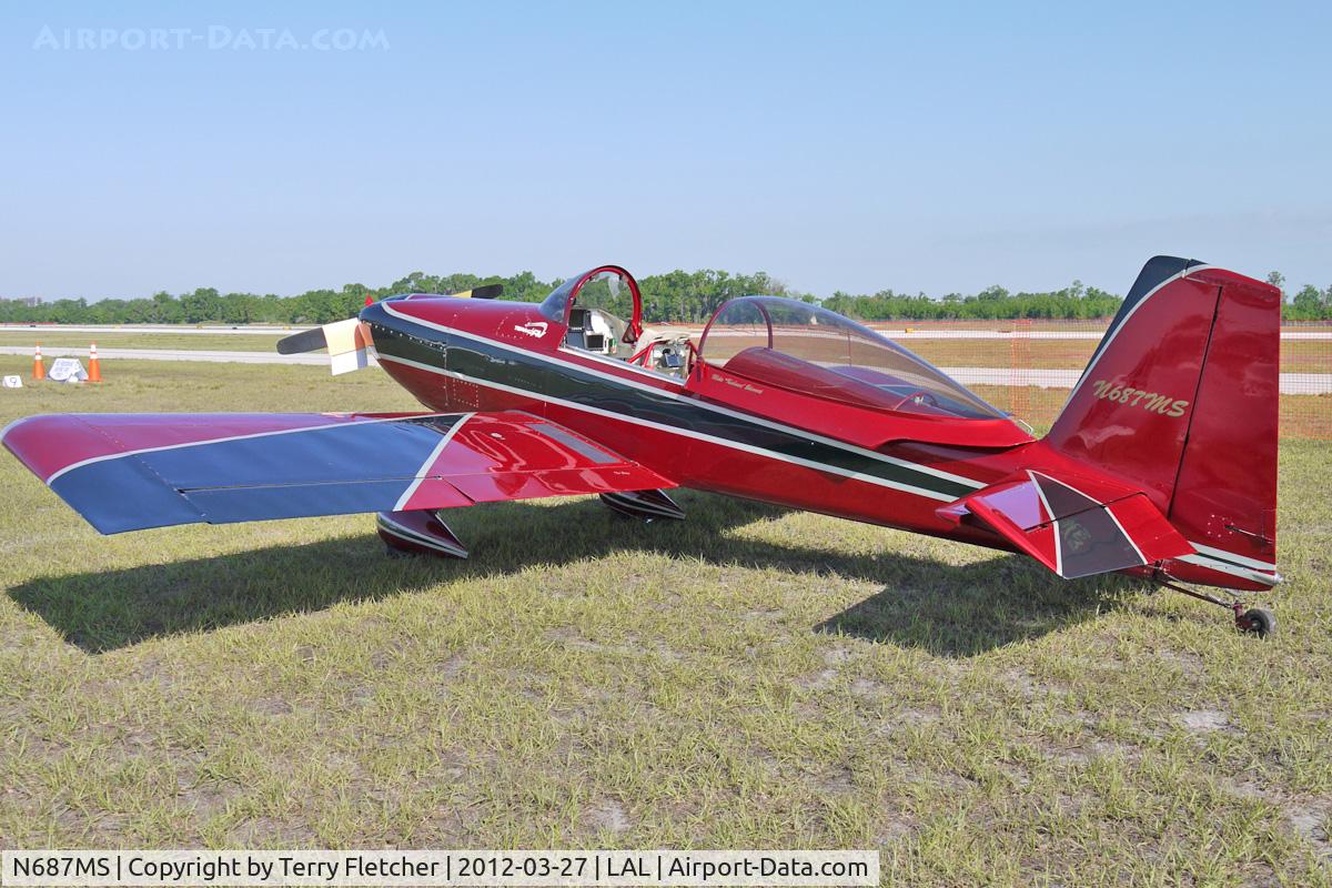 N687MS, 2005 Vans RV-8 C/N 82109, At 2012 Sun N Fun at Lakeland , Florida
