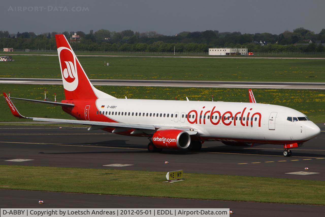 D-ABBY, 2007 Boeing 737-86J C/N 34970, BER3656 Dusseldorf to Marsa Allam (RMF)