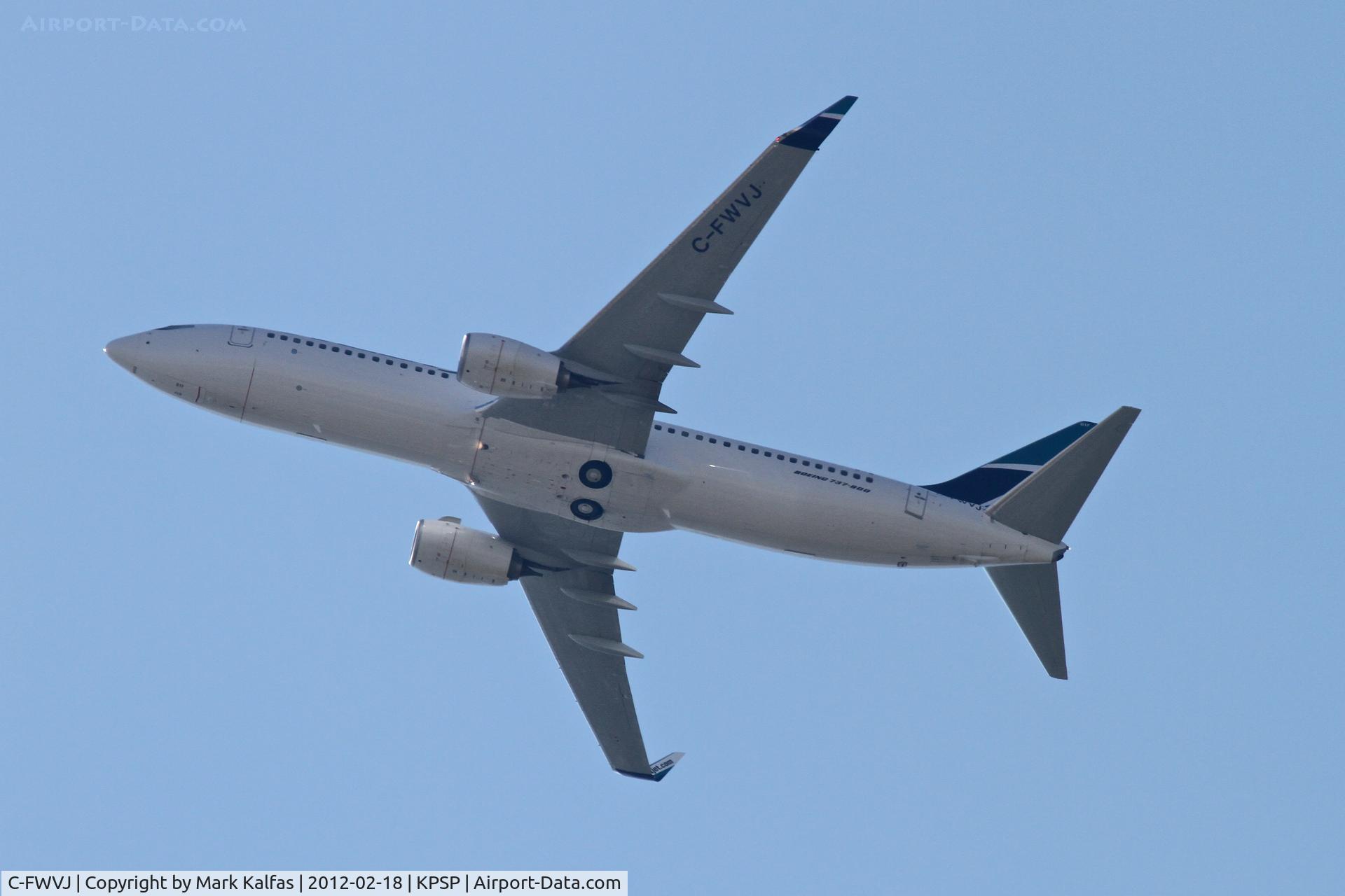 C-FWVJ, 2011 Boeing 737-8CT C/N 37962, WestJet  Boeing 737-8CT departing KPSP.